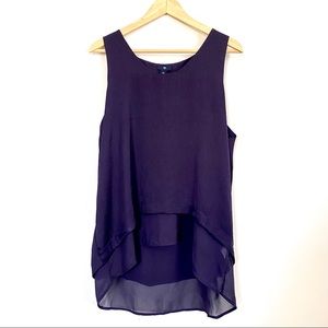 Gap Sleeveless Purple Flowy Tank